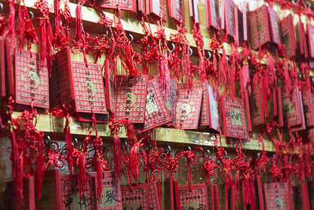 中国寺庙的幸运愿望风俗宗教迷信背景