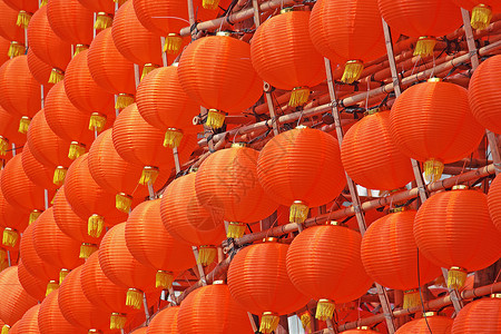 绿灯灯笼写作红色墙纸新年寺庙橙子文化佛教徒工艺背景图片