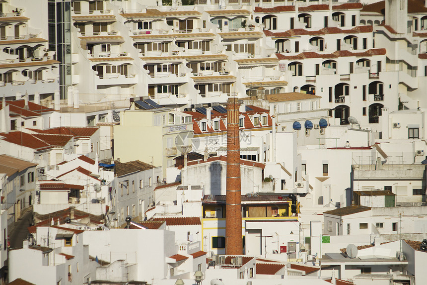 阿尔布费伊拉市旅游蓝色白色建筑旅行街道植被城市海岸线晴天图片