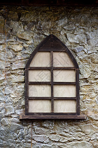 旧中世纪窗口背景图片