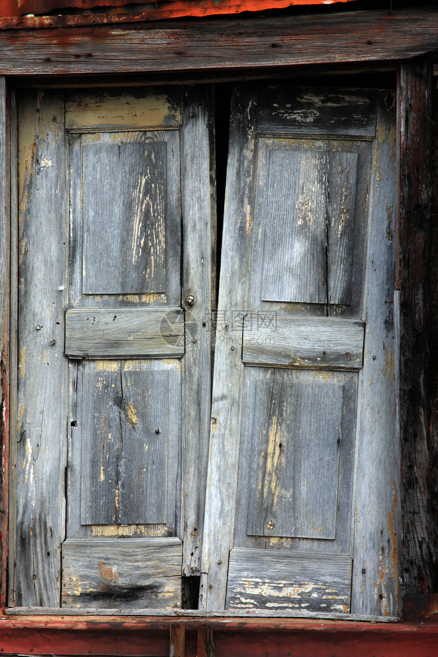 旧木窗木头街道风化建筑学乡村城市衰变裂缝窗户图片