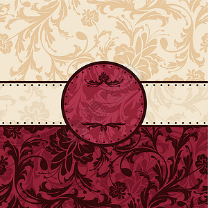 旧花板框架丝绸卡片庆典邀请函礼物订婚装饰品插图皇家横幅背景图片