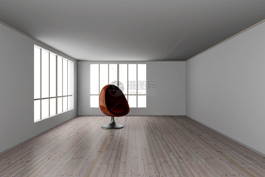 屋子里的蛋椅软垫公寓地面窗户座位家具椅子建筑学扶手椅皮革图片