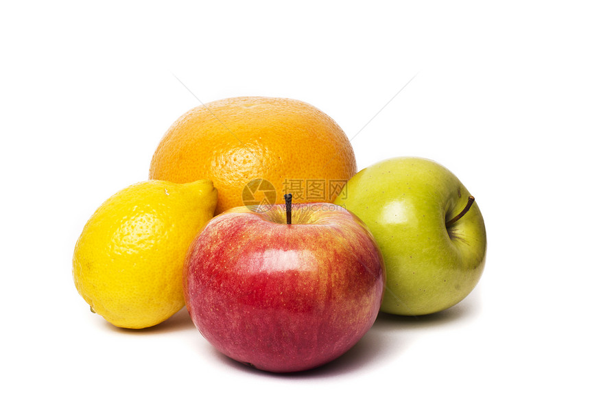 水果的收成橙子柠檬团体热带奇异果柚子黄色美食素食主义者食物图片