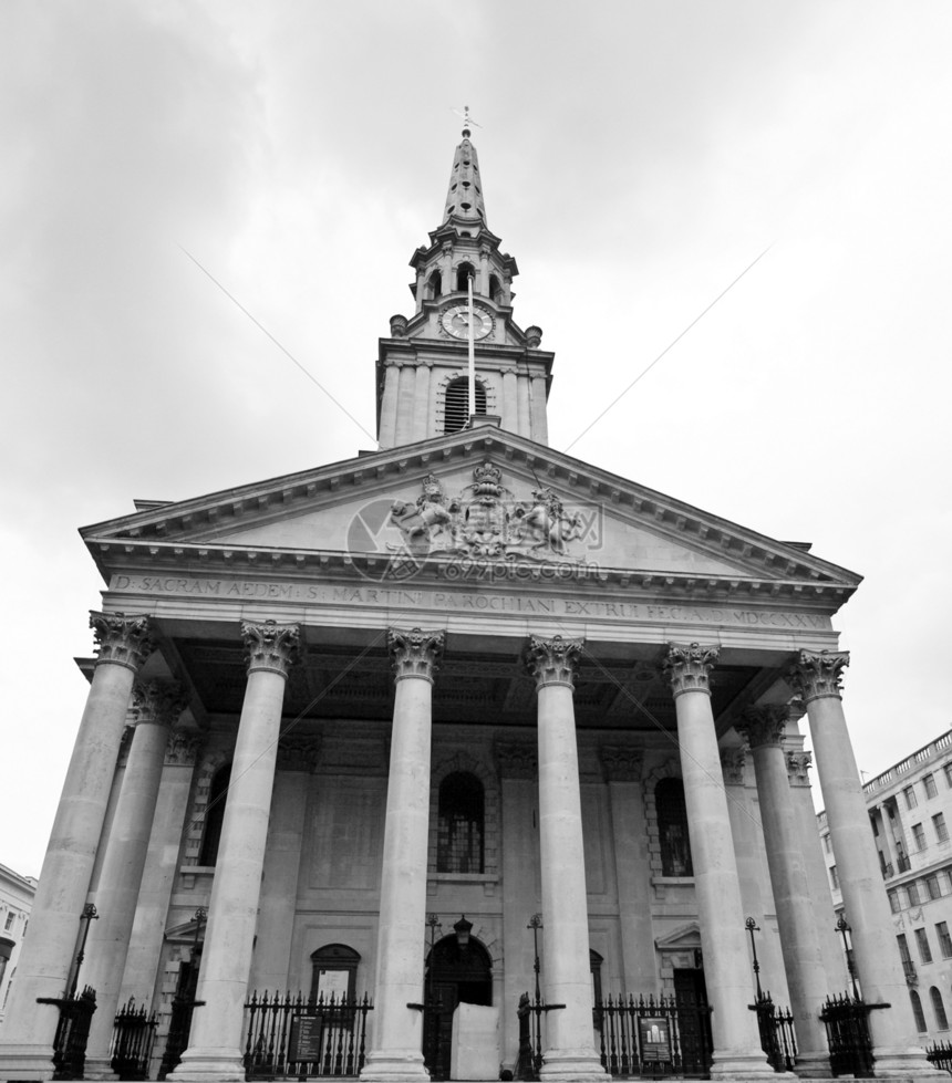 伦敦圣马丁教堂建筑学英语王国主场教会正方形大教堂宗教信仰图片