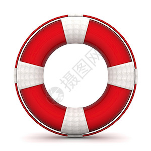 红色救生圈生命浮标帮助绳索救生圈红色白色救援圆形阴影生活戒指背景
