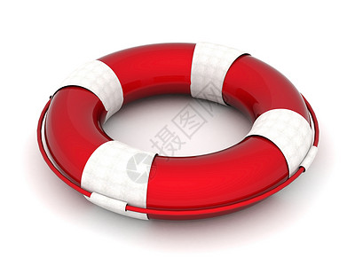 生命浮标救生圈绳索圆形戒指红色帮助白色警卫阴影情况背景图片