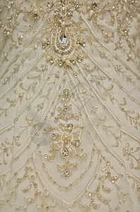 婚纱服装时装婚姻裙子婚礼白色美丽衣服珍珠新娘风俗背景图片