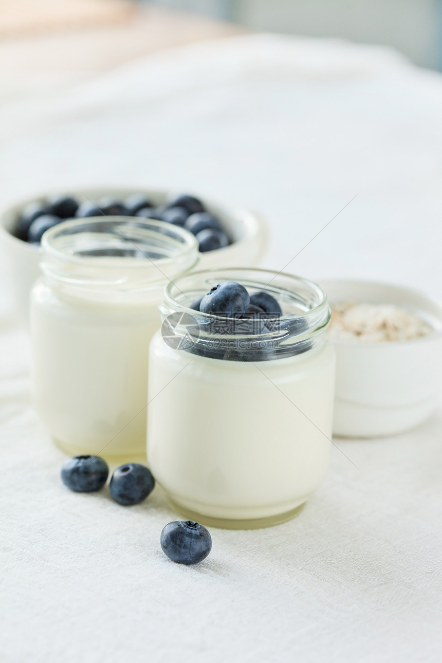 健康早餐谷物食物薄片纤维麦片奶制品燕麦产品茶点酸奶图片