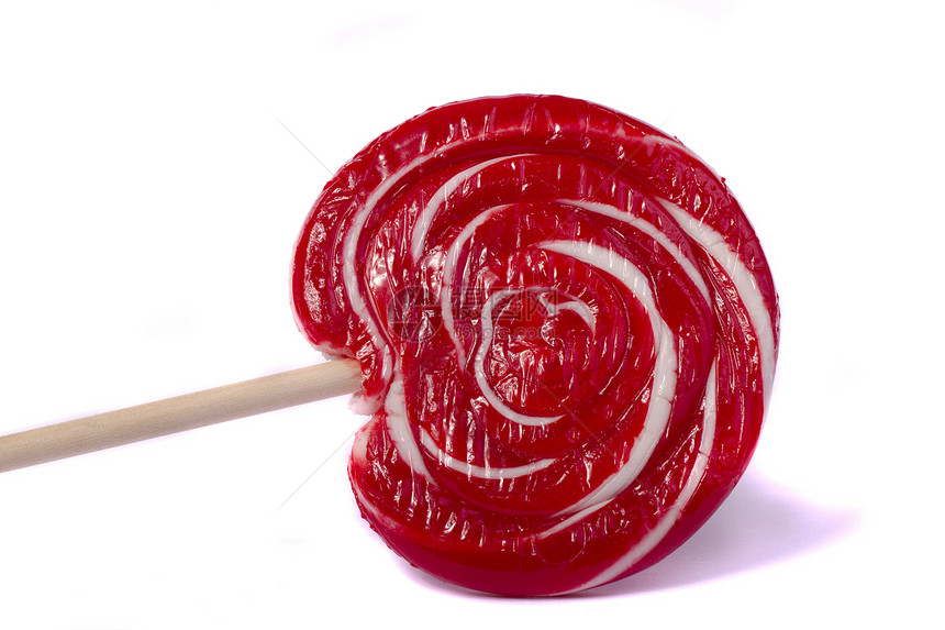甜棒棒糖漩涡红色彩虹小吃甜点螺旋食物白色甘蔗圆形图片
