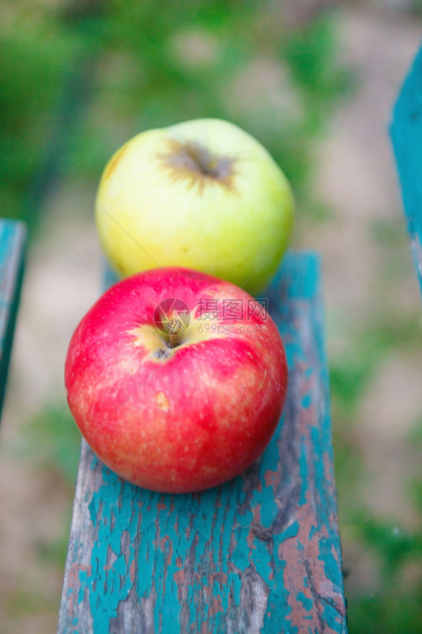 红苹果和绿苹果国家小吃水果绿色公园食物红色图片