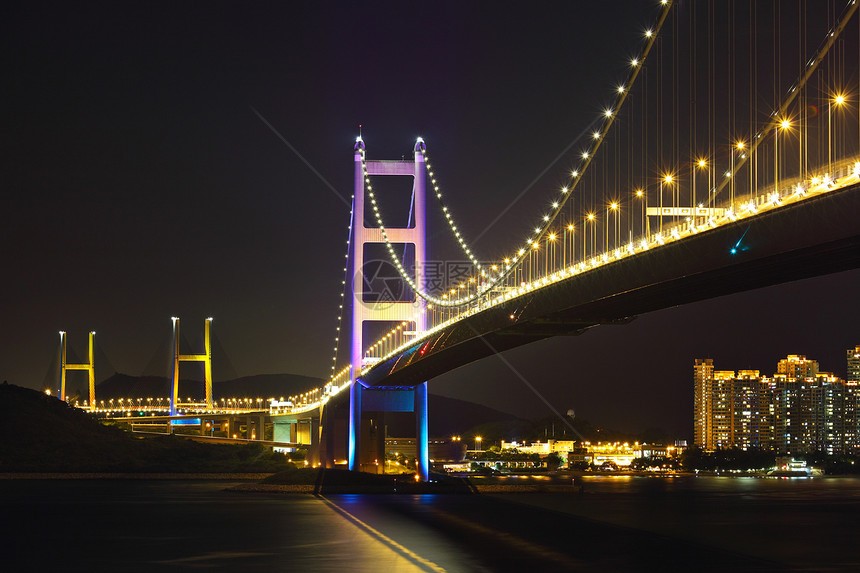 清马桥夜幕金属地标基础设施场景天空运输景观城市建筑图片