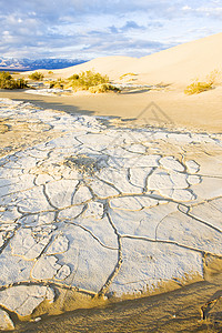 卡利巴卡利福恩死亡谷国家公园水井沙沙沙沙沙丘流沙旅行外观位置沙漠风景干旱世界沙丘起伏背景