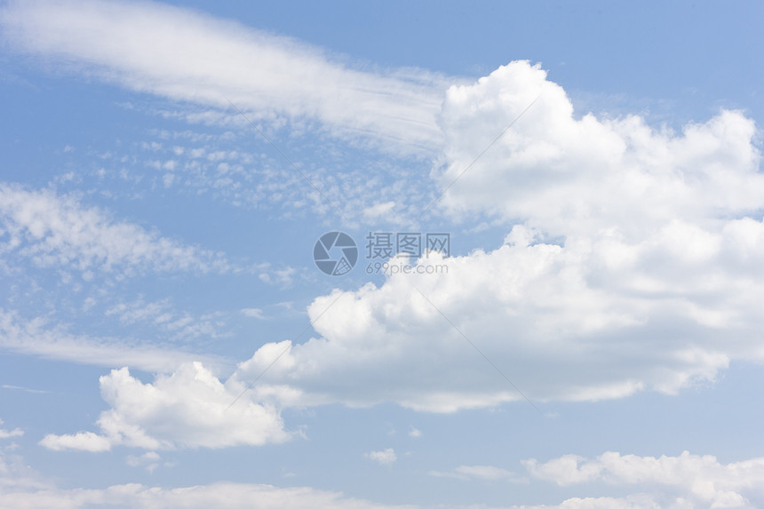 云天空白色背景外观蓝色图片