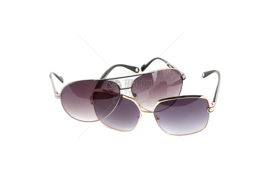 太阳镜组太阳衣服黑色男人阴影阳光反射白色眼镜玻璃图片