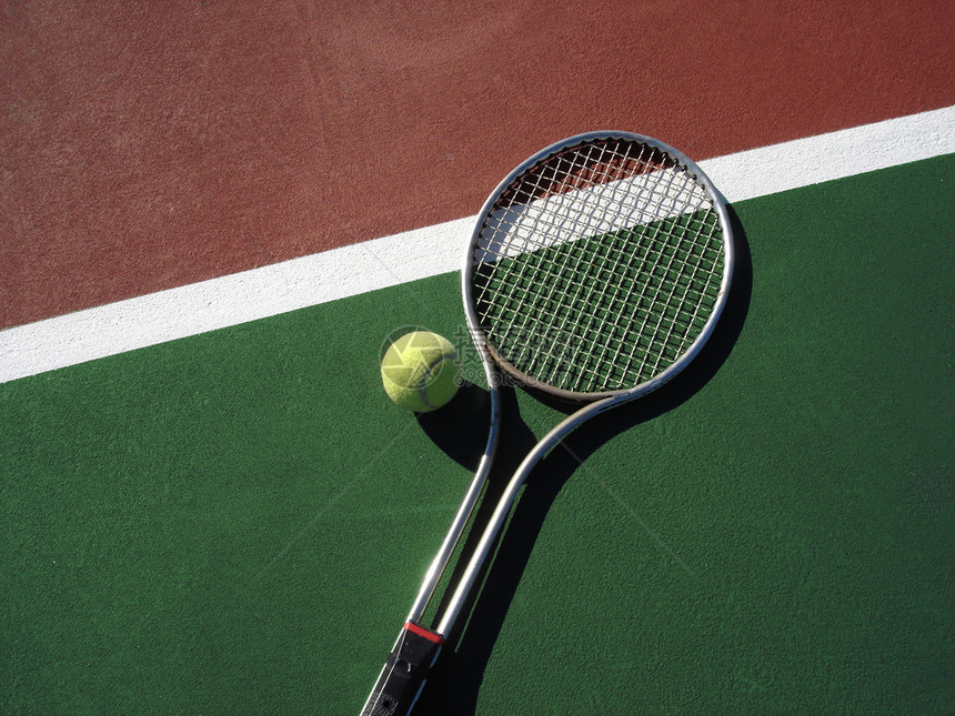 与法院的拉克特人球网球游戏竞赛运动黄色球拍字符串法庭毛毡水平挑战图片