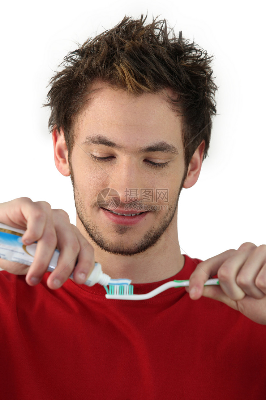 男子刷牙牙膏预防刷子卫生学牙齿男性卫生身体男人牙刷图片