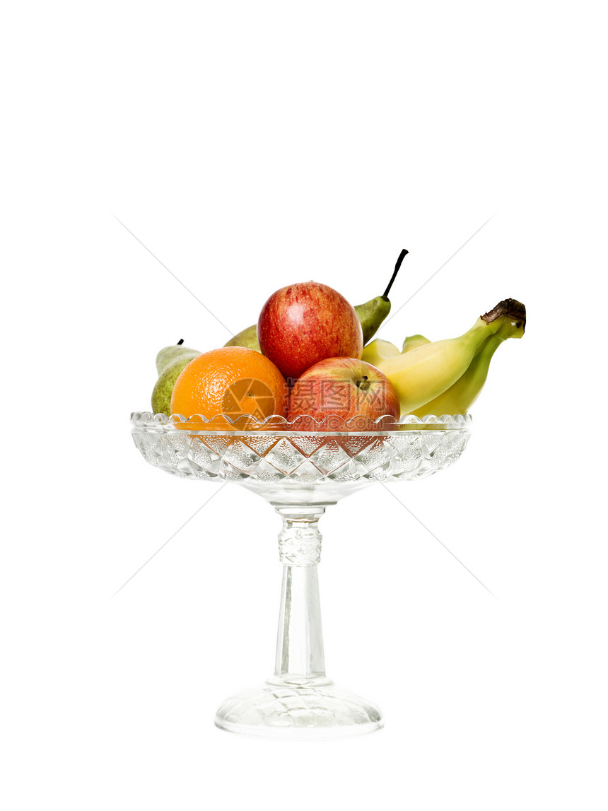 水果板食物餐具甜食橙子水果香蕉饮食健康饮食玻璃红色图片