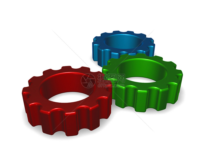 Rgb 齿轮轮圆形工程齿轮旋转色彩技术力量力学牙齿屏幕图片