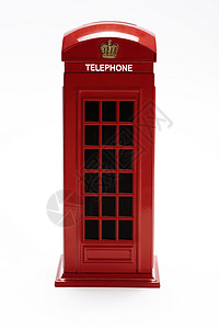 电话亭白色英语文化电话红色古董摊位背景图片