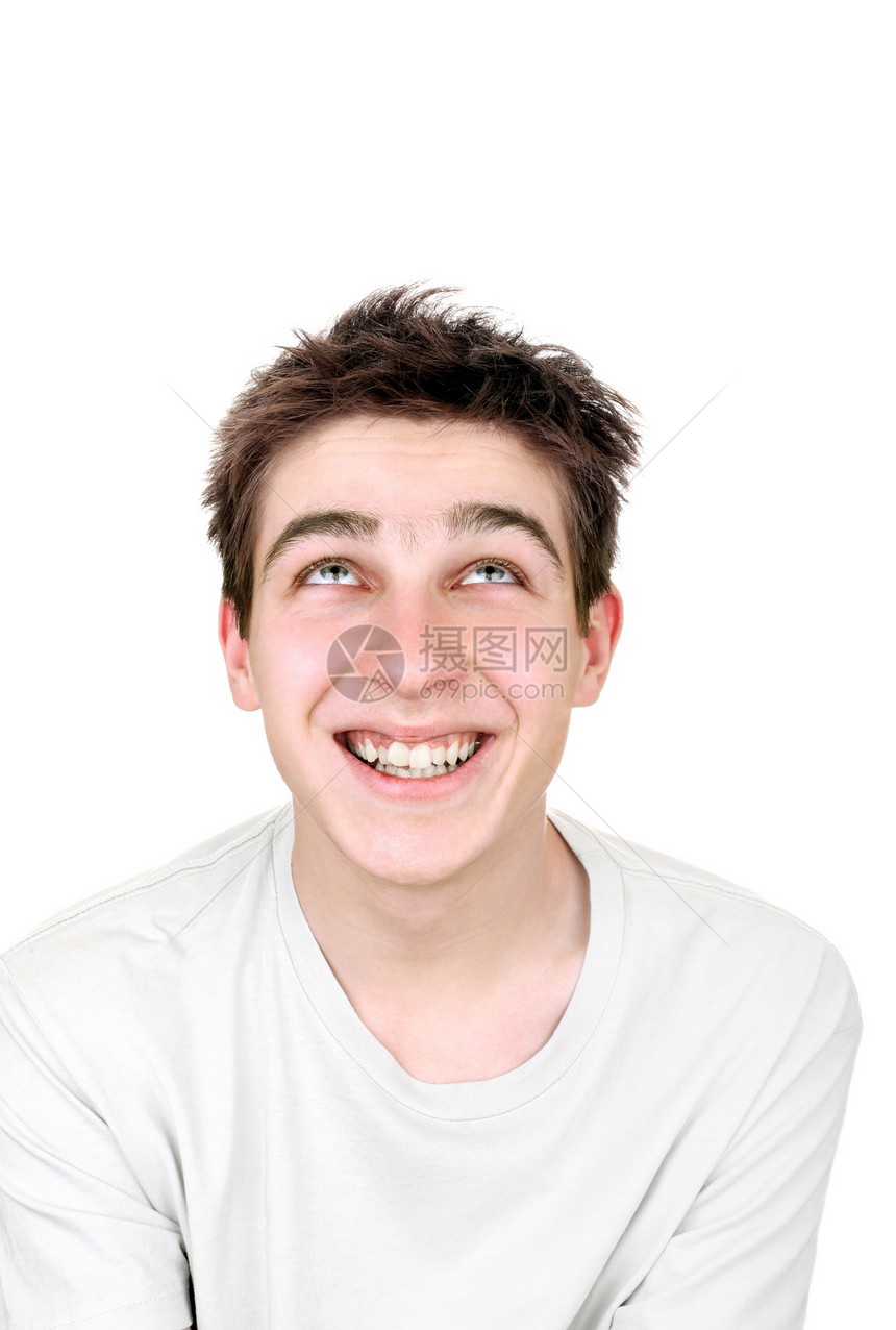 快乐的年轻人男生男性衬衫享受男人眼睛青少年笑声乐趣牙齿图片