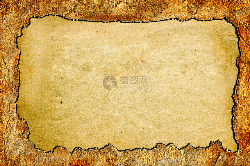 旧纸纸板宏观羊皮纸卡片木板边缘数字文档材料边界图片