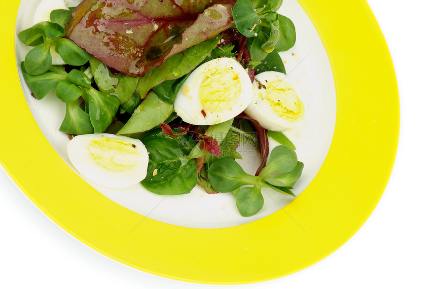 绿沙拉黄色绿色食物饮食蔬菜叶子草本植物盘子沙拉健康饮食图片