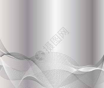 抽象波浪背景墙纸金属海浪曲线背景图片