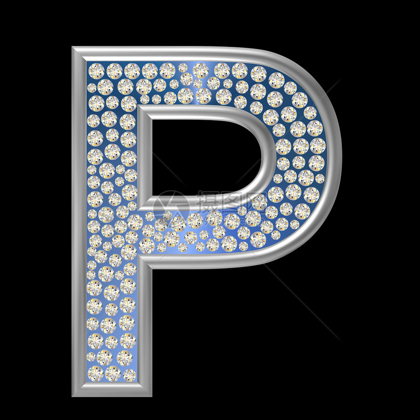 钻石特性P水晶金属宝石字母反射珠宝图片