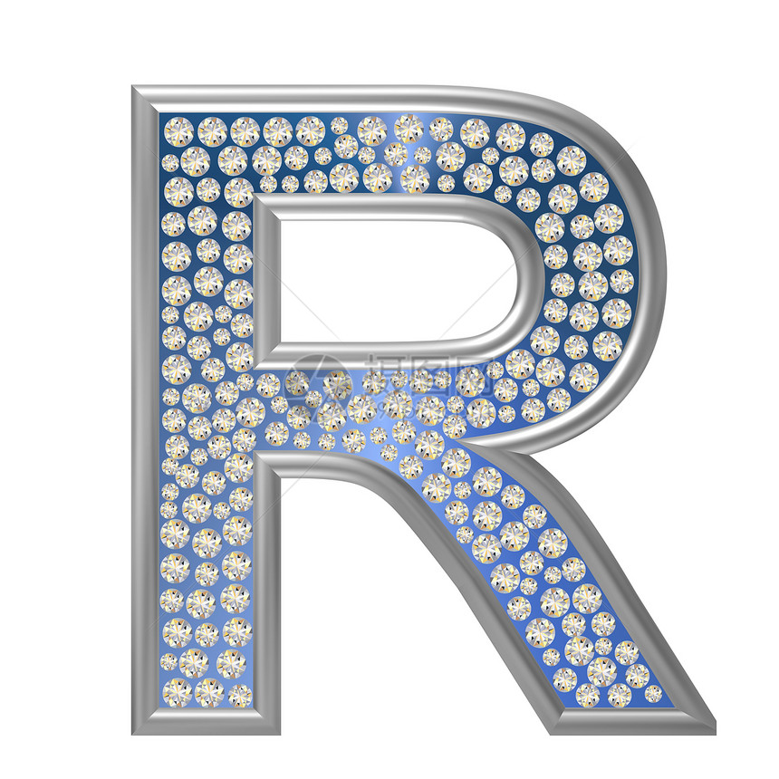 钻石特性 R金属字母宝石反射珠宝水晶图片