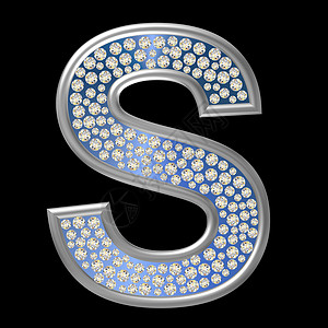 钻石特性 S字母宝石金属反射珠宝水晶背景图片