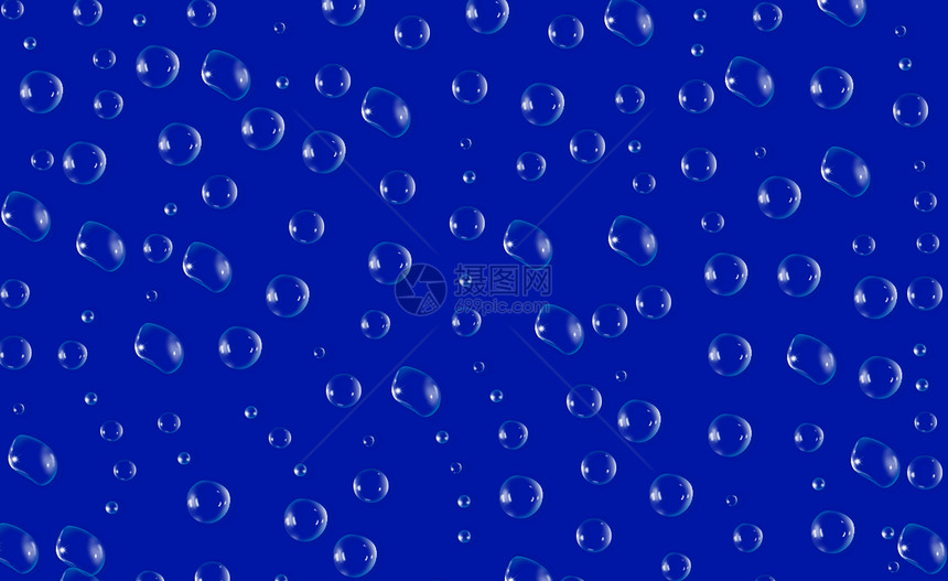 水滴程式化插图图片