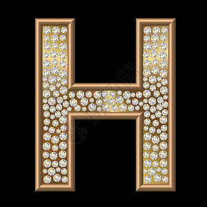 钻石特性水晶宝石珠宝金属反射字母背景图片