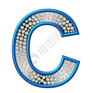 钻石特性C水晶宝石反射珠宝字母金属背景图片