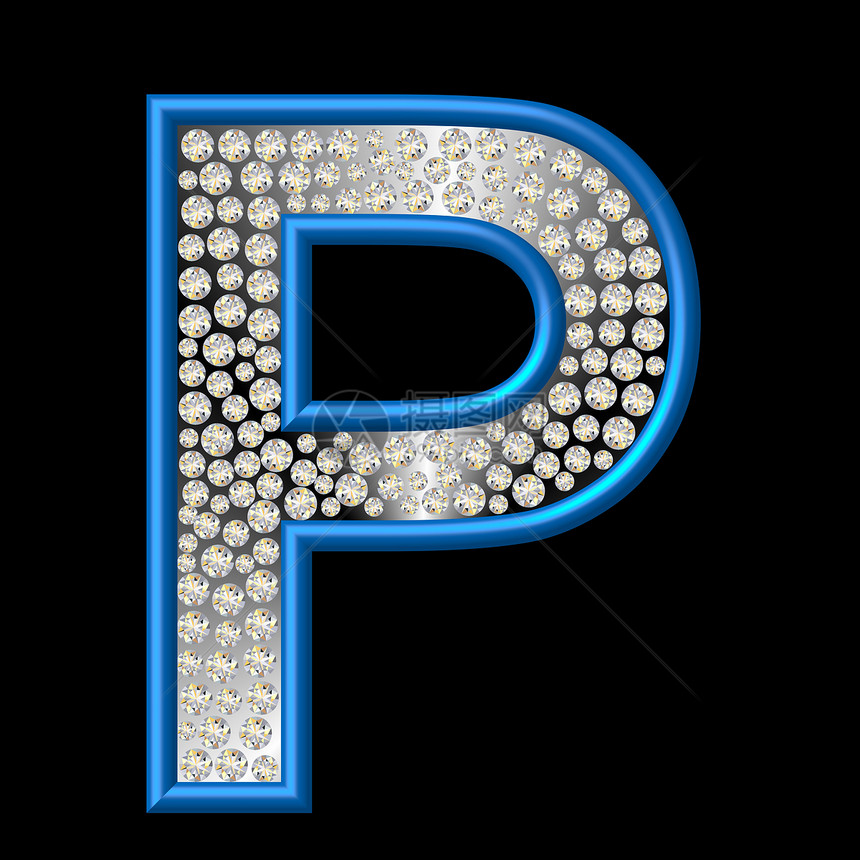 钻石特性P金属字母珠宝反射宝石水晶图片