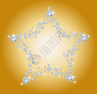 钻石星星星珠宝魅力钻石斜角宝石背景图片