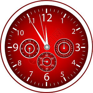 超视清清超监视器指针手表休息挡板半月形红色小时时间盘子设计图片