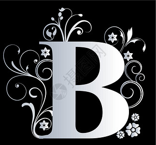 英文大写字母B反射案件首都字母艺术背景图片