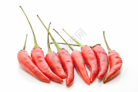 辣椒红色食物胡椒蔬菜白色背景图片