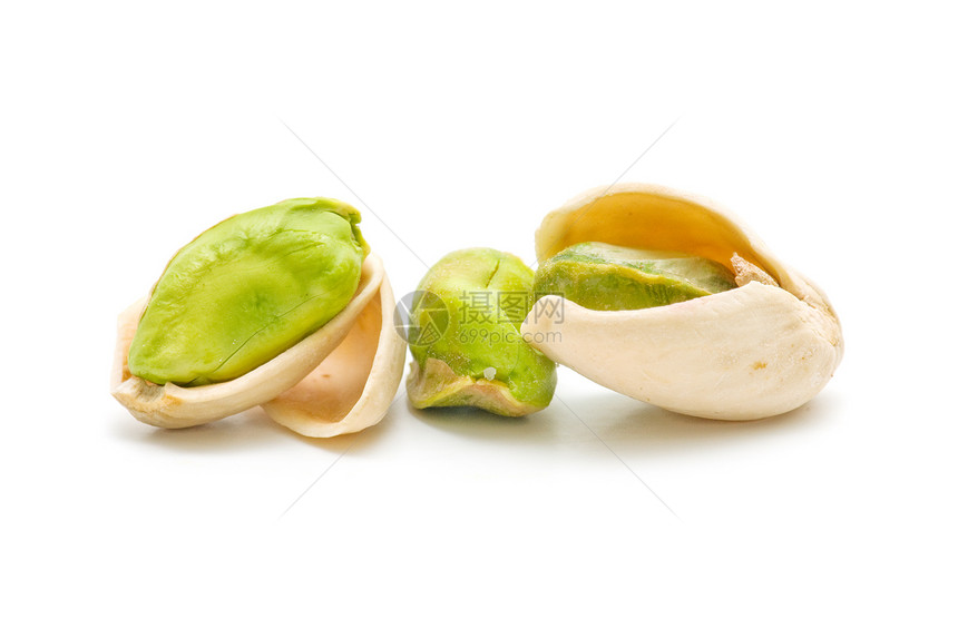 Pistachios 螺旋藻水果绿色宏观饮食白色坚果甜点食物营养图片