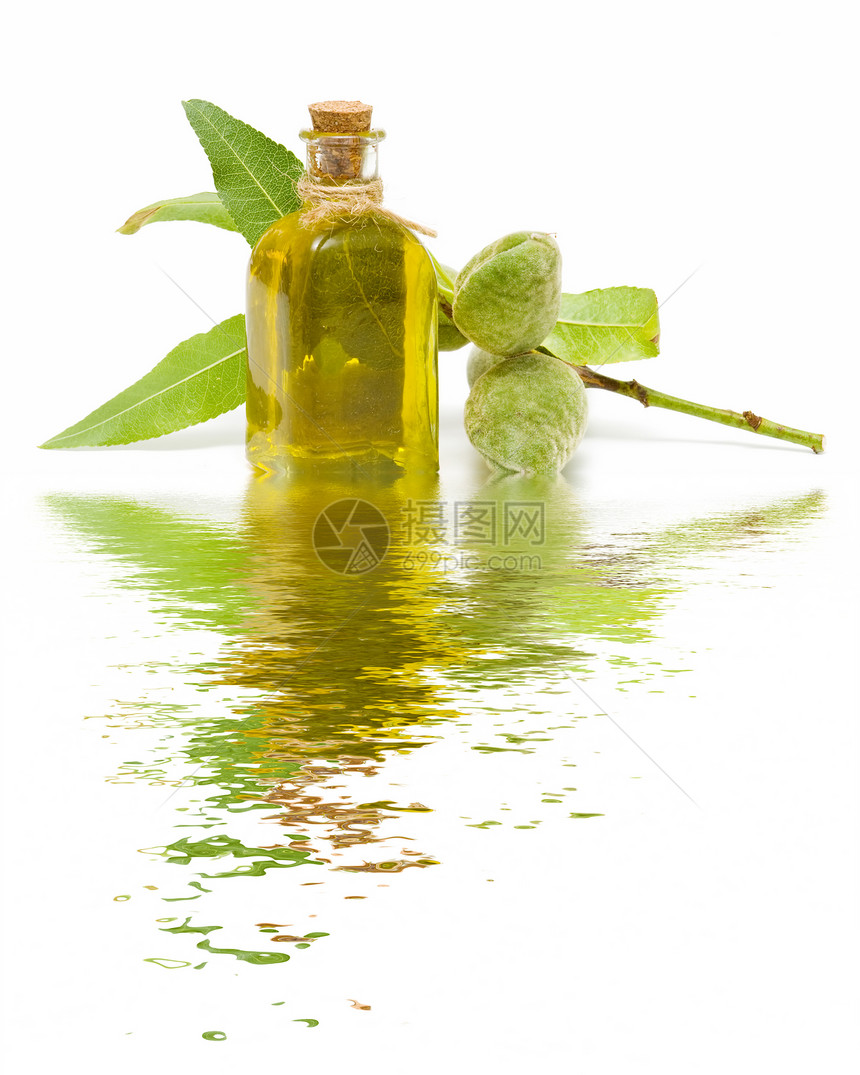 杏仁油芳香温泉商业美食绿色按摩疗法水果白色生活图片