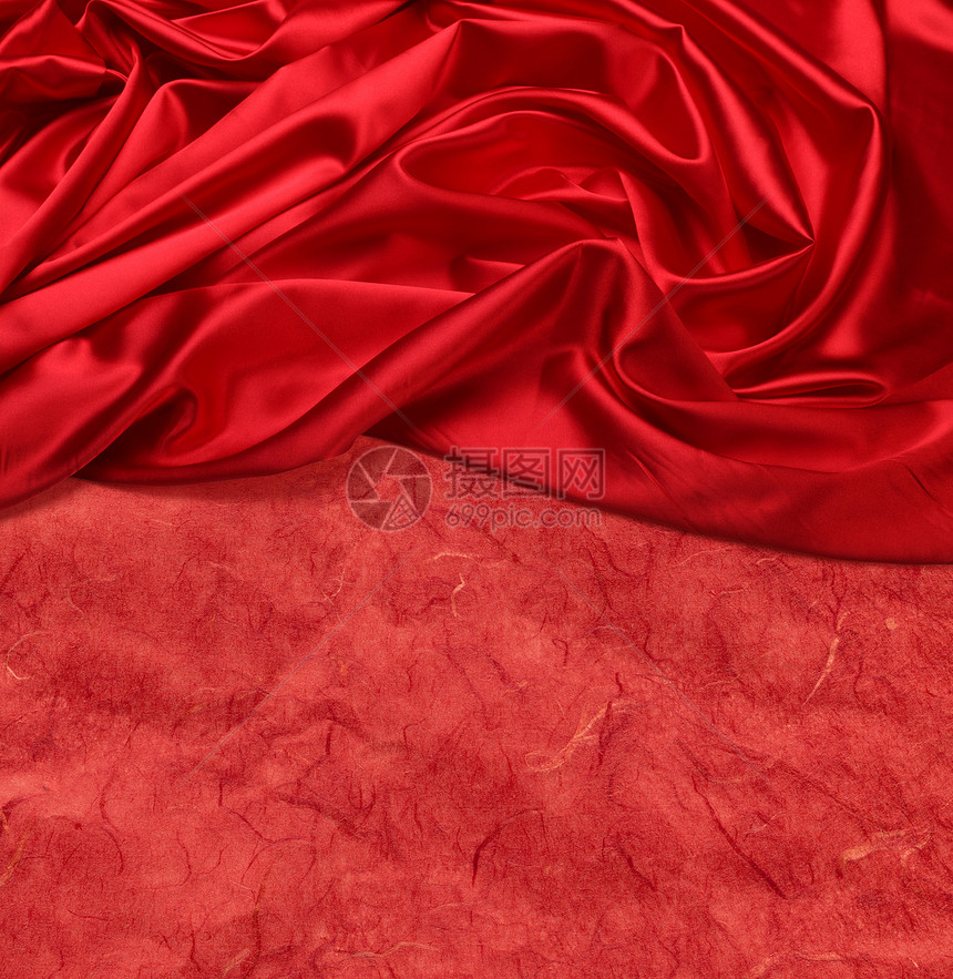 红丝丝织物背景布料光泽窗帘紫色奢华运动丝绸亚麻曲线柔软度图片
