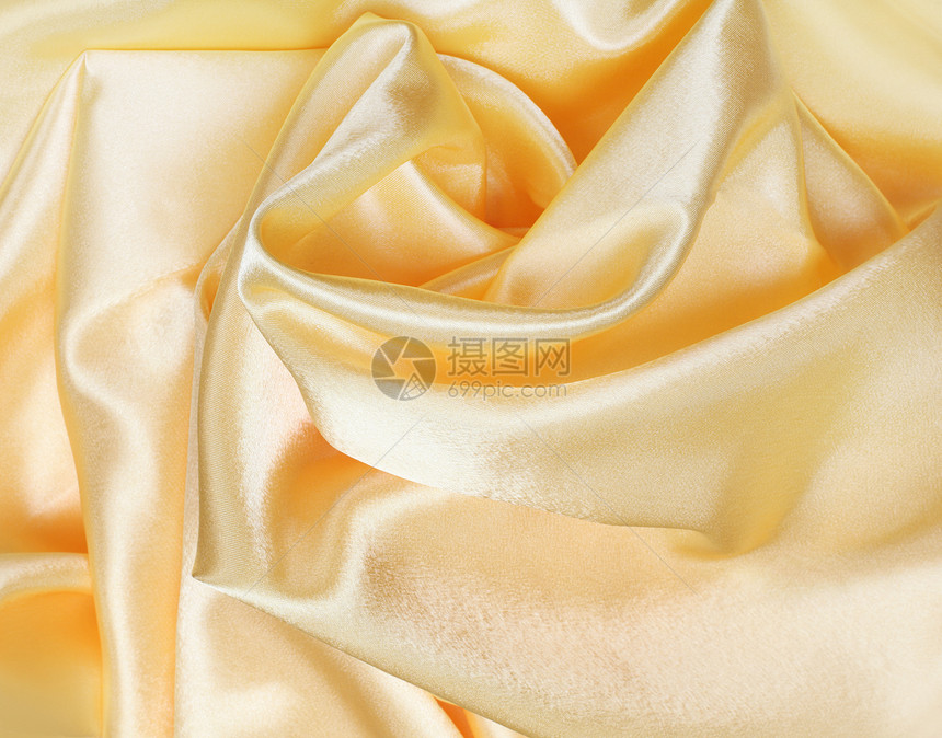丝织布背景服装风格纺织品黄色棉布窗帘编织曲线材料丝绸图片
