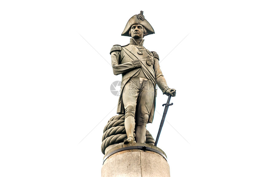 联合王国伦敦Trafalgar广场纳尔逊雕像狮子历史城市旅游纪念碑首都旅行王国遗产英语图片