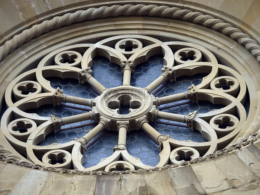 阿雷佐     圣多纳图斯哥特大教堂窗户建筑学宗教大教堂雕塑拱门窗饰图片