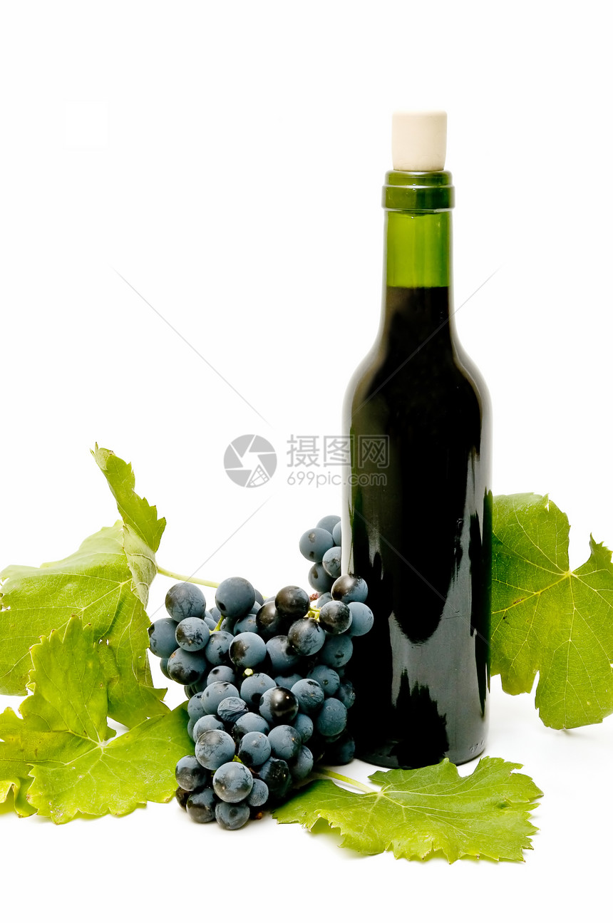 酒的活物静物藤蔓液体饮料酒精水果绿色瓶子储备红色图片