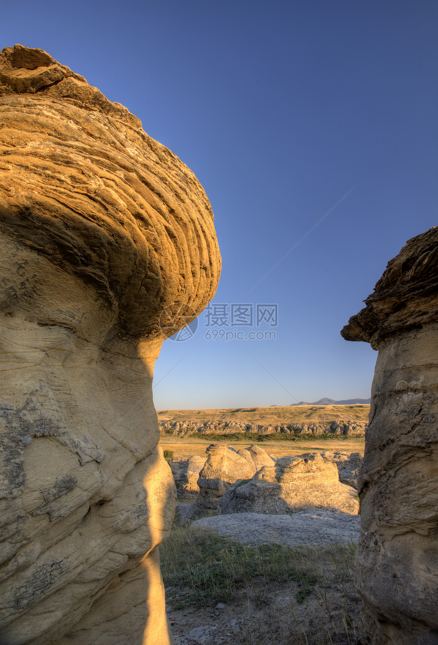 加拿大艾伯塔省场景牛奶岩石峡谷旅行风景蓝色公园地形地质图片