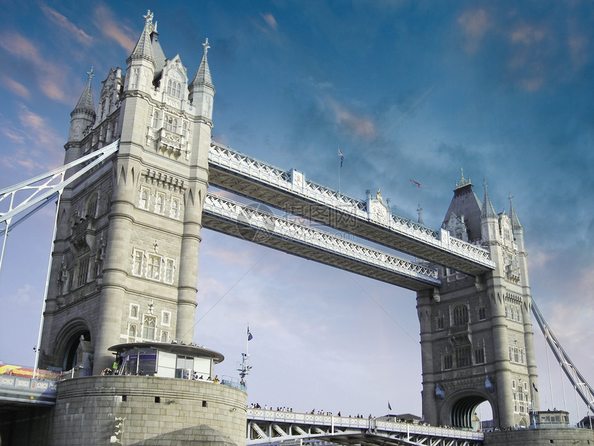 伦敦塔桥运输纪念碑首都历史商业国家阳光城市王国吸引力图片
