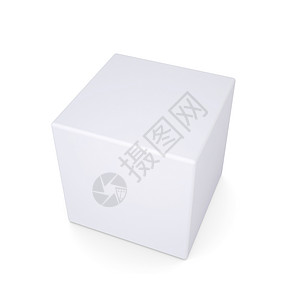 带四边角的白色立方体身份纸板贮存软件办公室长方形商品纸盒个性船运背景图片