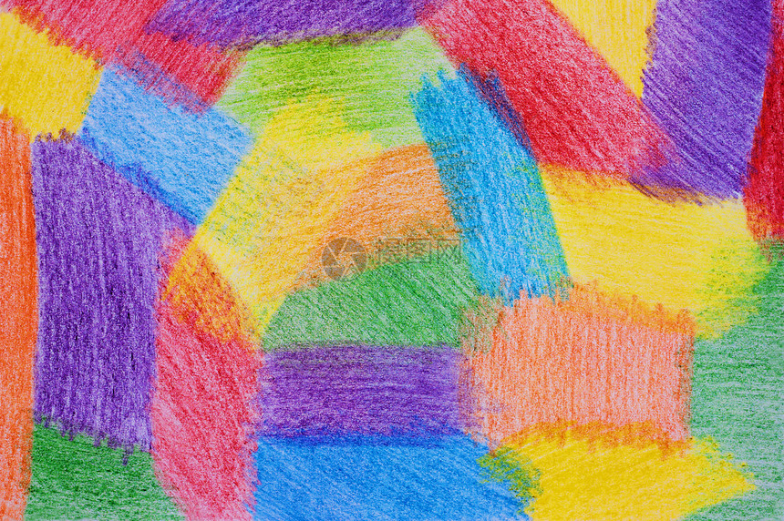 铅笔绘制的彩色背景图片